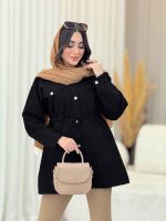مانتو چهارجیب سرشانه پاگن کد 6490 - تصویر 18