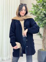 مانتو بغل سه دکمه روشنک کد 6427 - تصویر 10