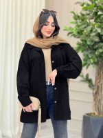 مانتو بغل سه دکمه روشنک کد 6427 - تصویر 18