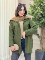 مانتو دو جیب نما پایین هلال کد 6453 - تصویر 12