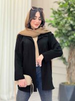 مانتو دو جیب نما پایین هلال کد 6453 - تصویر 4
