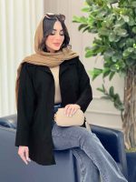 مانتو دو جیب نما پایین هلال کد 6453 - تصویر 13