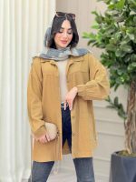 مانتو بغل سه دکمه روشنک کد 6427 - تصویر 14