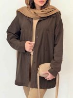 شومیز دو جیب پایین هلال کد 6116 - تصویر 12