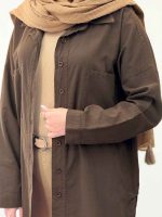 شومیز دو جیب پایین هلال کد 6116 - تصویر 28