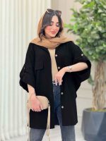 مانتو پانچ دو جیب پاکتی کد 6495 - تصویر 5
