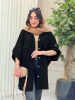 مانتو پانچ دو جیب پاکتی کد 6495 - تصویر 3
