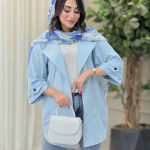 مانتو پشت دو پاگن پیله دار کد 6780