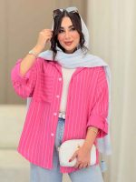مانتو راه راه نارگل کد 6790