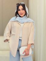 مانتو راه راه نارگل کد 6790 - تصویر 20
