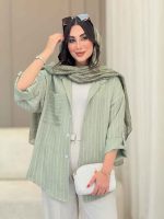 مانتو راه راه نارگل کد 6790 - تصویر 19
