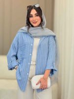 مانتو راه راه نارگل کد 6790 - تصویر 6