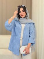 مانتو راه راه نارگل کد 6790 - تصویر 11