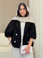 مانتو پانچ آستین بند نیلیا کد 6798 - تصویر 23
