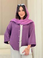 مانتو آستین پاکتی رونیتا کد 6729 - تصویر 10