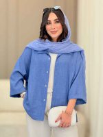 مانتو آستین پاکتی رونیتا کد 6729 - تصویر 13