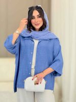 مانتو آستین پاکتی رونیتا کد 6729 - تصویر 6