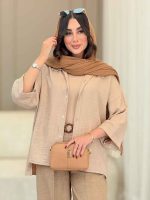 مانتو آستین پاکتی رونیتا کد 6729 - تصویر 9
