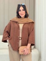 مانتو آستین پاکتی رونیتا کد 6729 - تصویر 14