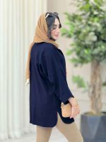 مانتو جیب برش دار پایین هلال کد 6781 - تصویر 21