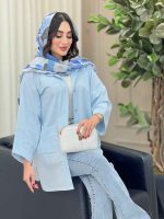 مانتو جیب برش دار پایین هلال کد 6781 - تصویر 10
