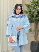 مانتو جیب برش دار پایین هلال کد 6781 - تصویر 24