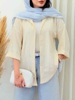 شومیز طرح لوزی ساحل کد 6678 - تصویر 15