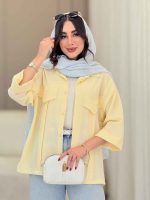 مانتو جیب نما پیله دار کاتیا کد 6801