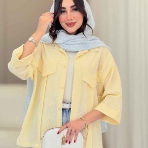 مانتو جیب نما پیله دار کاتیا کد 6801