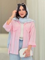مانتو جیب نما پیله دار کاتیا کد 6801 - تصویر 22