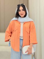 مانتو جیب نما پیله دار کاتیا کد 6801 - تصویر 5