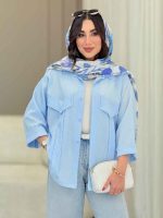مانتو جیب نما پیله دار کاتیا کد 6801 - تصویر 26