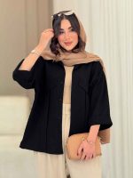 مانتو جیب نما پیله دار کاتیا کد 6801 - تصویر 11