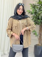 مانتو آستین پاگن سر جیب دو دکمه کد 6721