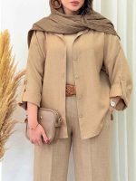 مانتو پشت پاگن گیلوا کد 6802 - تصویر 4
