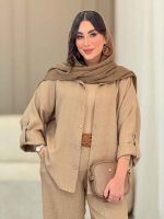 مانتو پشت پاگن گیلوا کد 6802 - تصویر 11