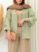 مانتو پشت پاگن گیلوا کد 6802 - تصویر 12