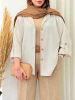مانتو پشت پاگن گیلوا کد 6802 - تصویر 6