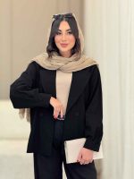 مانتو آستین پیله دو دکمه سامینا کد 6796 - تصویر 8