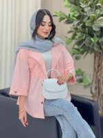 مانتو آستین پاگن دو جیب پیله کد 6804 - تصویر 18