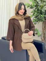مانتو آستین پاگن دو جیب پیله کد 6804 - تصویر 22