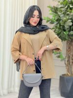 مانتو آستین پاگن دو جیب پیله کد 6804 - تصویر 13