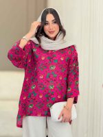 شومیز جلو بسته گلناز کد 6585 - تصویر 3