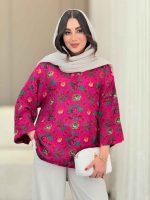 شومیز جلو بسته گلناز کد 6585 - تصویر 6