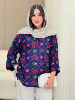 شومیز جلو بسته گلناز کد 6585 - تصویر 4