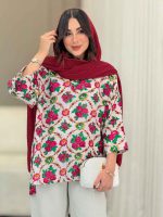شومیز جلو بسته گلناز کد 6585