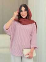 مانتو پانچ راه راه کد 6727 - تصویر 10