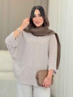 مانتو پانچ راه راه کد 6727 - تصویر 12