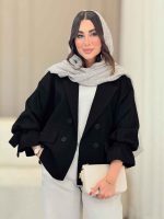 مانتو چهاردکمه آستین بند فرناز کد 6797 - تصویر 5