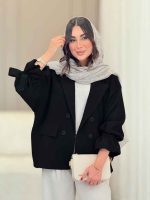 مانتو چهاردکمه آستین بند فرناز کد 6797 - تصویر 14